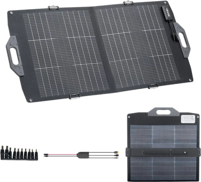 Vevor Solar Panel 100W Bifacial Foldable Monocrystalline Portable Charger New