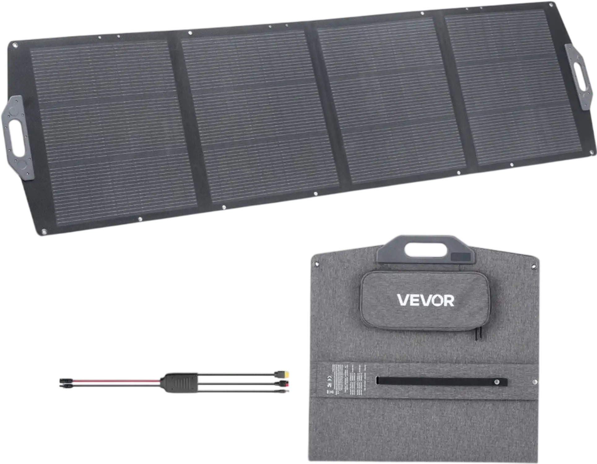 Vevor Foldable Solar Panel 200W Portable Monocrystalline Charger New