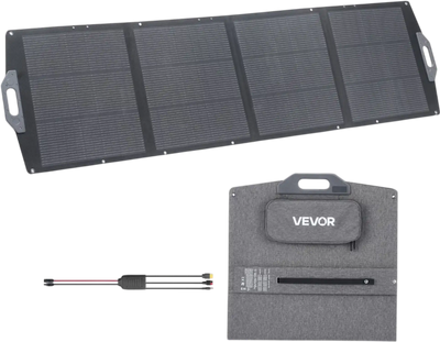 Vevor Foldable Solar Panel 200W Portable Monocrystalline Charger New