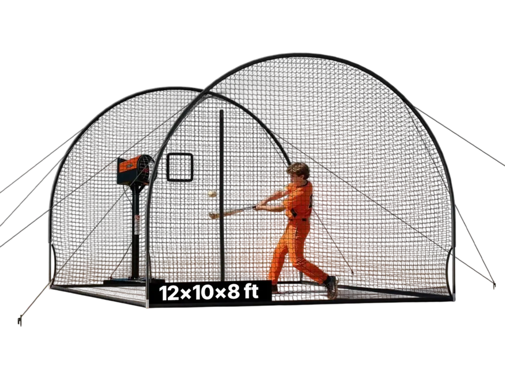 Vevor Baseball Batting Cage Portable Training Net 12' x 10.2' x 7.6' New