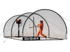 VEVOR Baseball Batting Cage, 22.2 x 12.1 x 7.9 FT Freestanding Portable Batting Cage, Hitting Cages with 4-Ply Knotless Polyester & Pitching Machine Opening, Battings Cages Netting for Indoor Outdoor