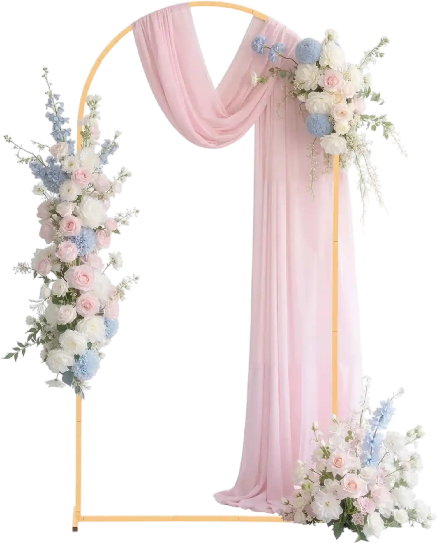 Vevor Arch Backdrop Stand Gold Metal 6.6' x 3.3' New