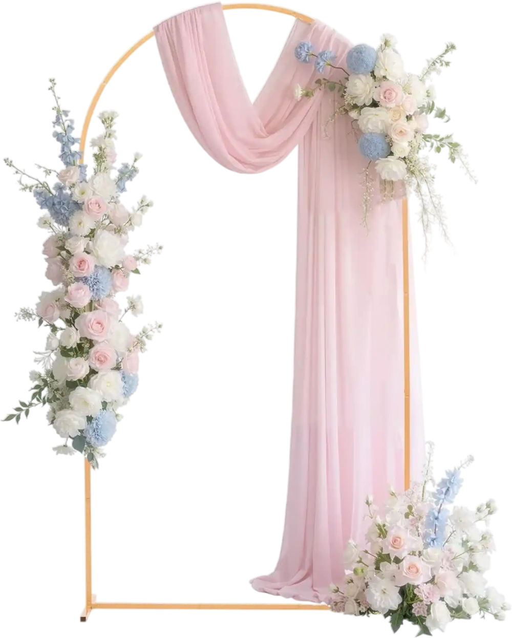 VEVOR Arch Backdrop Stand, 7.2 x 4 ft, Stable Structure, Easy Assembly, 1 Piece Gold Metal Arch Backdrop Stand for Wedding, Birthday Party, Graduation, Holiday Celebration, and Ceremony Decoration