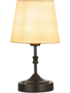 VEVOR Cordless Table Lamp, 5200mAh Built-in Rechargeable Battery Small Desk Lamp, 3-Level Brightness, Fabric Shade, 2700-3000K Color Temperature, Table Light for Restaurant, Bedroom, Bars, Black