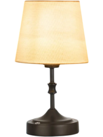 Vevor Table Lamp Cordless Rechargeable Fabric Shade Black New