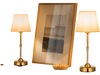 VEVOR Cordless Table Lamp, 2 Pack, 5200mAh Built-in Rechargeable Battery Desk Lamp, 3-Level Brightness, Fabric Shade, 2700-3000K Color Temperature, Table Light for Restaurant, Bedroom, Bars, Gold