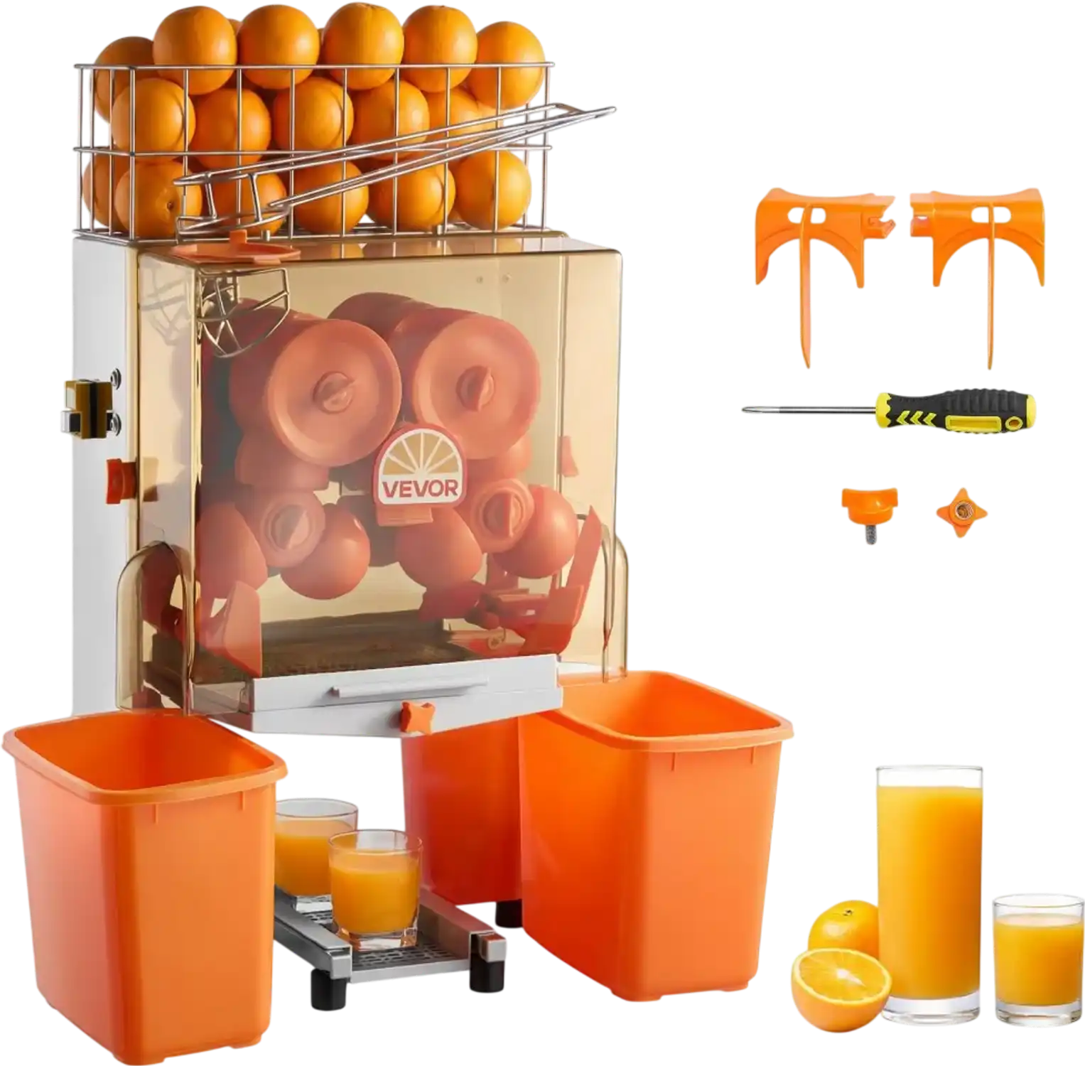 Vevor Juicer Commercial Orange Juicer Machine 120W Electric Orange Juice Press New
