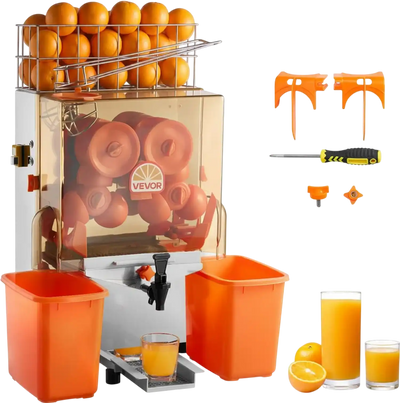 Vevor Commercial Orange Juicer Machine 120W Electric Citrus Press with Faucet New