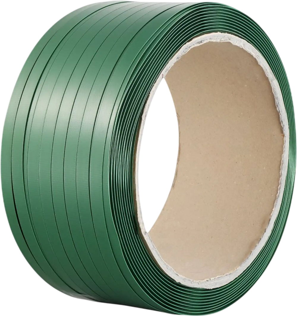 VEVOR Packaging Polyester PET Strapping Roll, 1000' Length x 0.63" Width x 0.03" Thickness, 992 lbs Break Strength, Heavy Duty Banding Pallet Strap Coil, Portable Strong Banding Packing Straps, Green