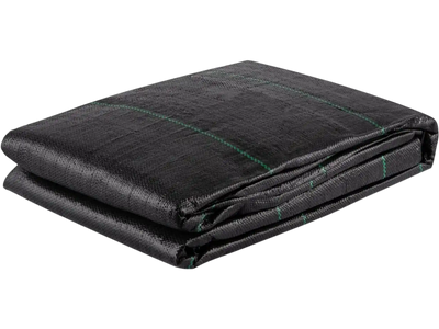 VEVOR Geotextile Fabric, 12.5 x 50 ft 3.5oz Woven PP Driveway Drain Cloth with 600lbs Tensile Strength, Heavy Duty Underlayment for Soil Stabilization, Landscaping, Weed Barrier, 12.5FT50FT-3.5OZ, Bla