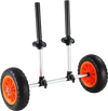 VEVOR Heavy Duty Kayak Cart, 280lbs Load Capacity, Detachable Canoe Trolley Cart with 10'' Solid Tires, Adjustable Width & Top Foam Protection, for Kayaks with Drain Holes of 2.54 cm and Above