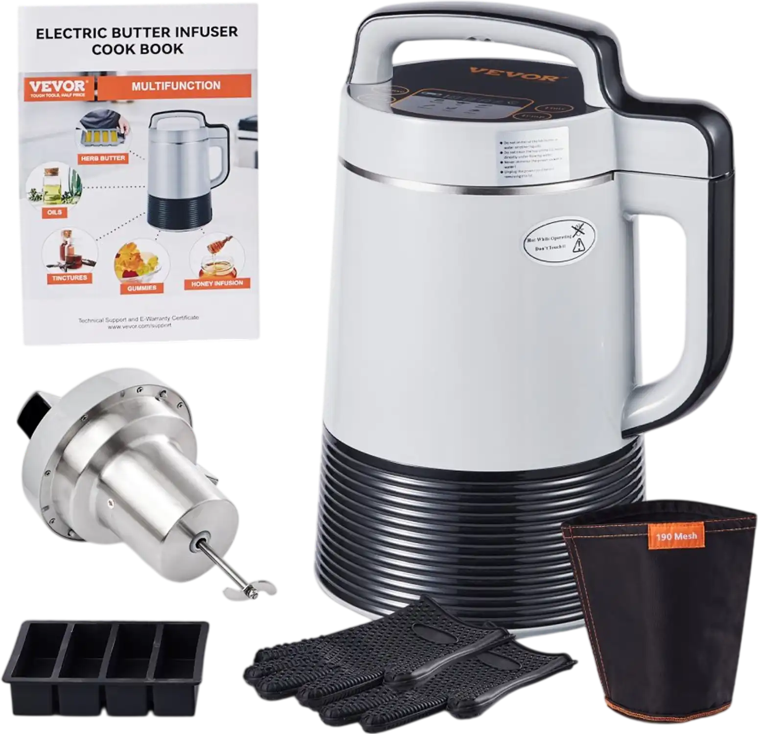 Vevor Butter Maker Machine Herbal Infuser Oil Infusion Machine with 6 Functions New