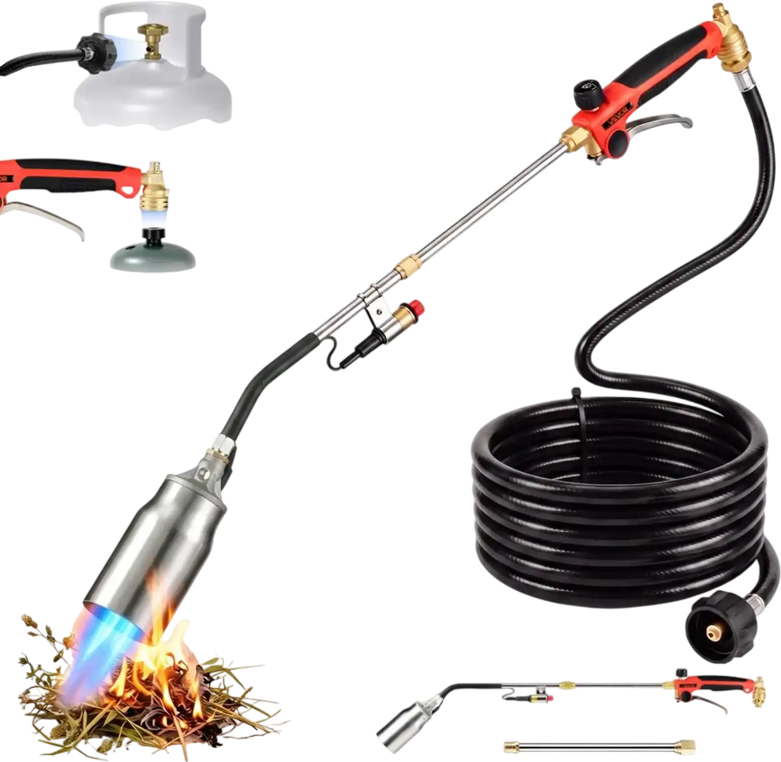 Vevor Propane Torch Weed Burner with 12.5' Hose 34