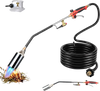 VEVOR Propane Torch Weed Burner 32" 340,000 BTU High Output with 10 ft Hose, for Garden Road Ice Snow Melting, Adjustable Flame, Heavy Duty Blow Torch with Turbo Trigger & Self Igniter, Flamethrower