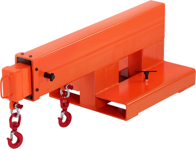 Vevor Forklift Crane Hoist 5,500 lb. Capacity Manual Telescopic 47.2-73.5 in. with 2 Hooks New