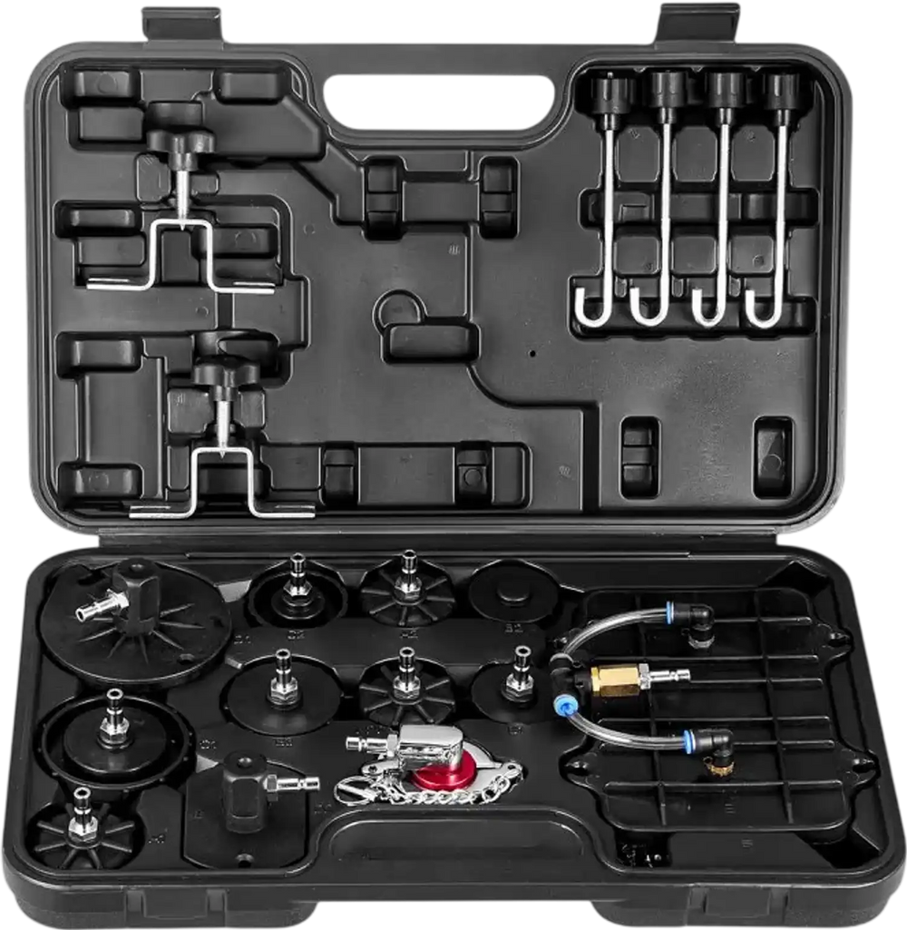VEVOR Brake Master Bleeder Kit, 12 Pcs, Professional Brake Bleeder Adapter Set with Complete Kit & Handle, Durable Brake Bleeder Adapter for Brake Fluid Filling Fit for Most New & Old Vehicles