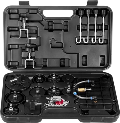Vevor Brake Fluid Bleeder Kit 12-Pc Master Cylinder Adapter Set New