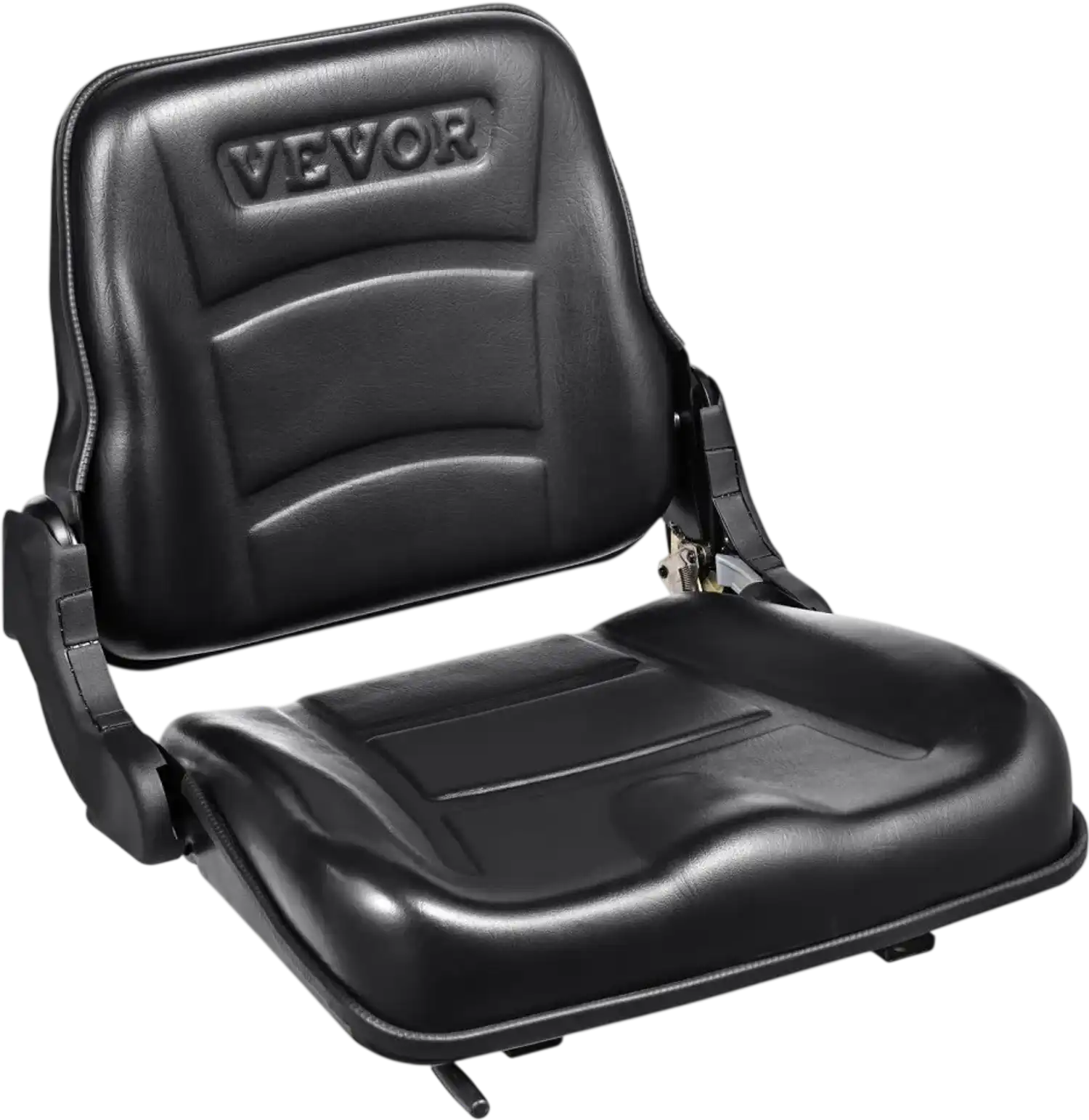 Vevor Forklift Seat Universal Fold-Down Adjustable Backrest New