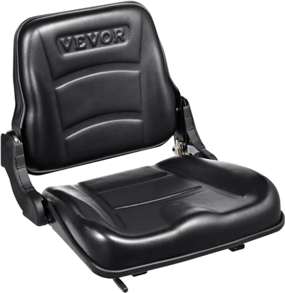 Vevor Forklift Seat Universal Fold-Down Adjustable Backrest New