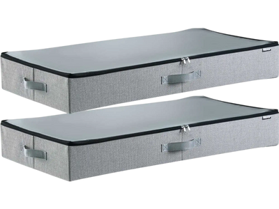 Vevor Under Bed Storage Containers with Clear Lids 45L 2-Pack New
