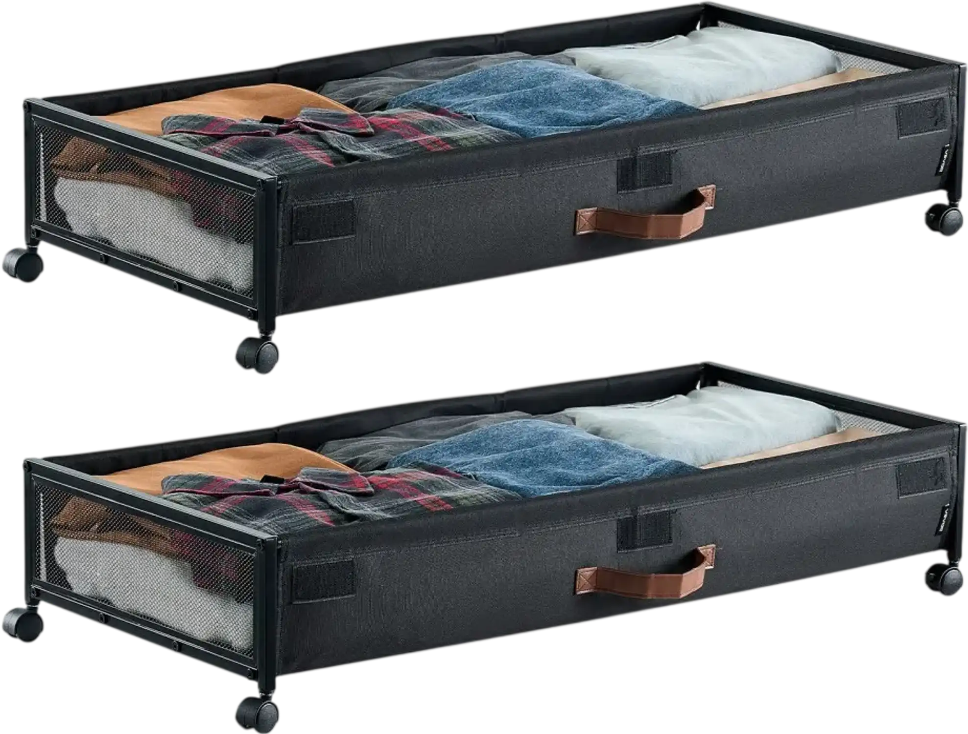 Vevor Under Bed Storage Rolling Organizer Bins 36 x 18 x 7.3