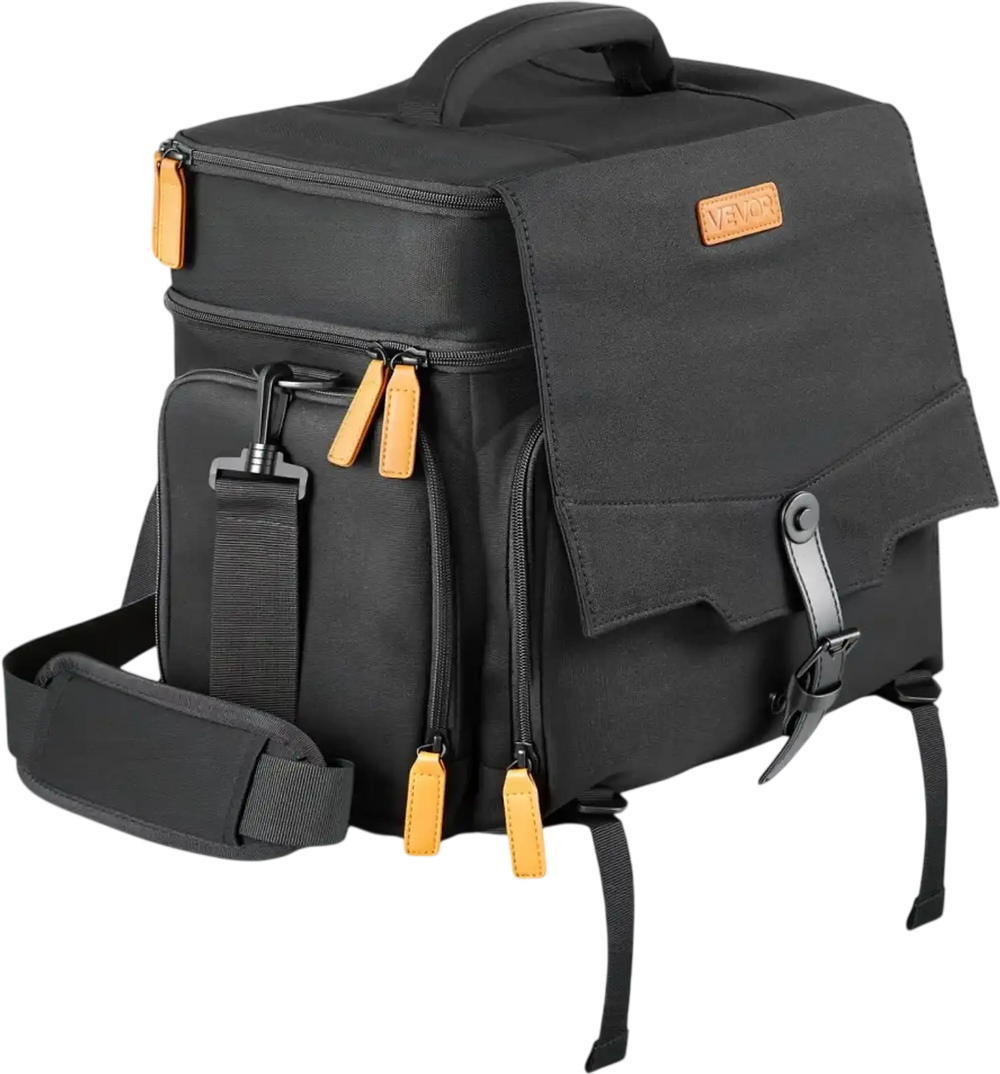 VEVOR Miniature Storage Carrying Figure Bag, Fits 16 Infantry Minis, Miniature Transport Bag with Handle & Adjustable Shoulder Strap, 1 Foam Layer for Large Storage Capacity (Minis Not Included)