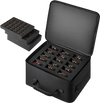 VEVOR Miniature Storage Carrying Figure Bag, Fits for 1:500-1:750 Scale Models, Miniature Transport Bag with Adjustable Shoulder Strap, 3 Foam Layers for Large Storage Capacity (Minis Not Included)