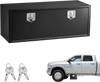 VEVOR Underbody Truck Tool Box, 48 x 18 x 18 Inch Heavy Duty Steel Trailer Storage Box with Lock & Keys, Waterproof Trailer Storage Organizer Under Body Chest with T-Handle for Truck, Van, SUV, Black