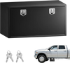VEVOR Underbody Truck Tool Box, 48 x 24 x 24 Inch Heavy Duty Steel Trailer Storage Box with Lock & Keys, Waterproof Trailer Storage Organizer Under Body Chest with T-Handle for Truck, Van, SUV, Black