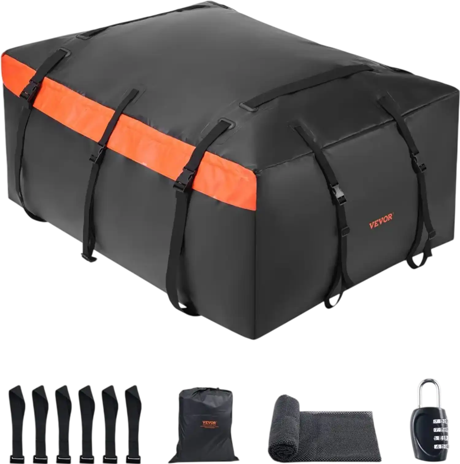 Vevor Roof Cargo Bag 23 Cu Ft Waterproof Car Rooftop Carrier New