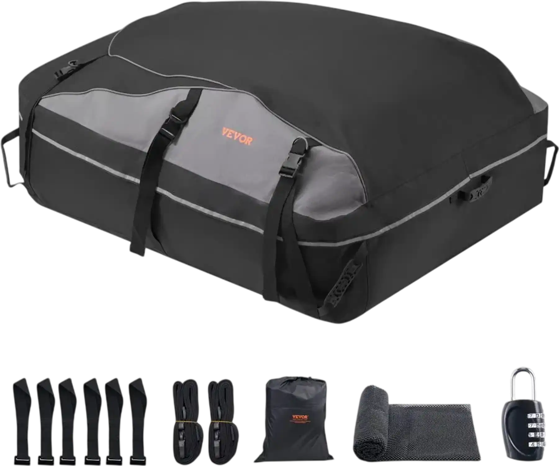 Vevor Roof Cargo Carrier Bag 21 Cu Ft Waterproof Rooftop Luggage Bag New