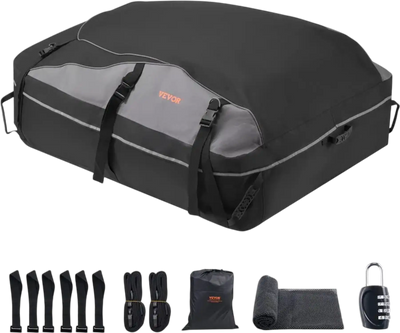 Vevor Roof Cargo Carrier Bag 21 Cu Ft Waterproof Rooftop Luggage Bag New