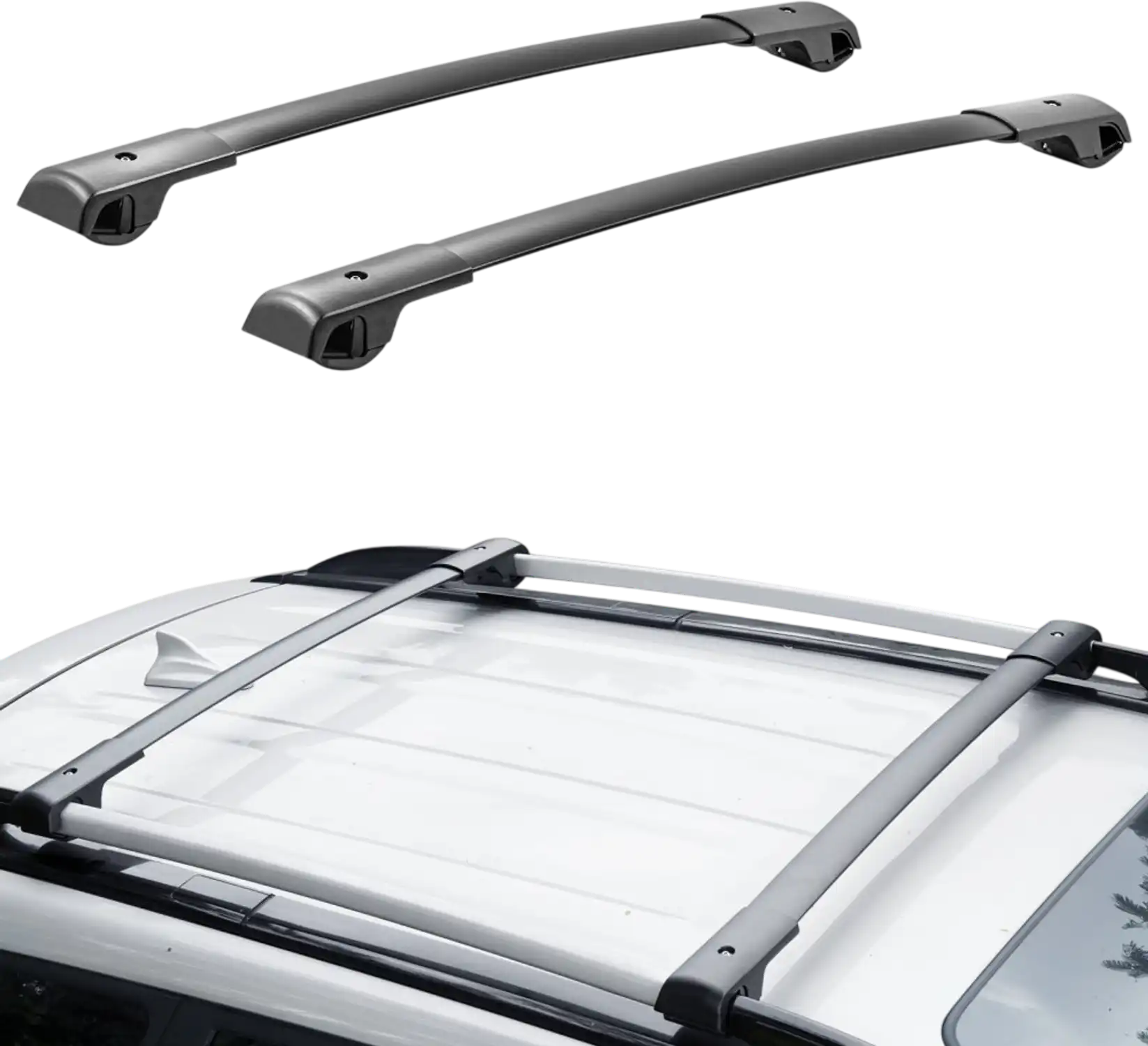 Vevor Roof Rack Cross Bars for 2014-2022 Subaru Forester Raised Side Rails 200 lbs New