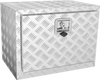 VEVOR Underbody Truck Box, 24"×14"×16" Pickup Storage Box, Heavy Duty Aluminum Diamond Plate Tool Box with Lock and Keys, Waterproof Trailer Storage Box with T-Handle Latch for Truck, Van, Trailer