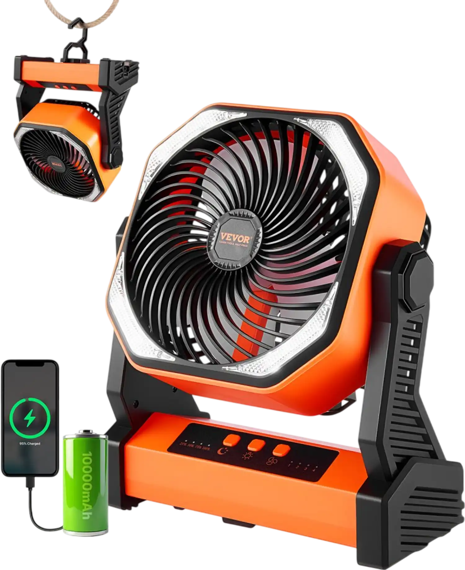 Vevor Camping Fan Rechargeable 8