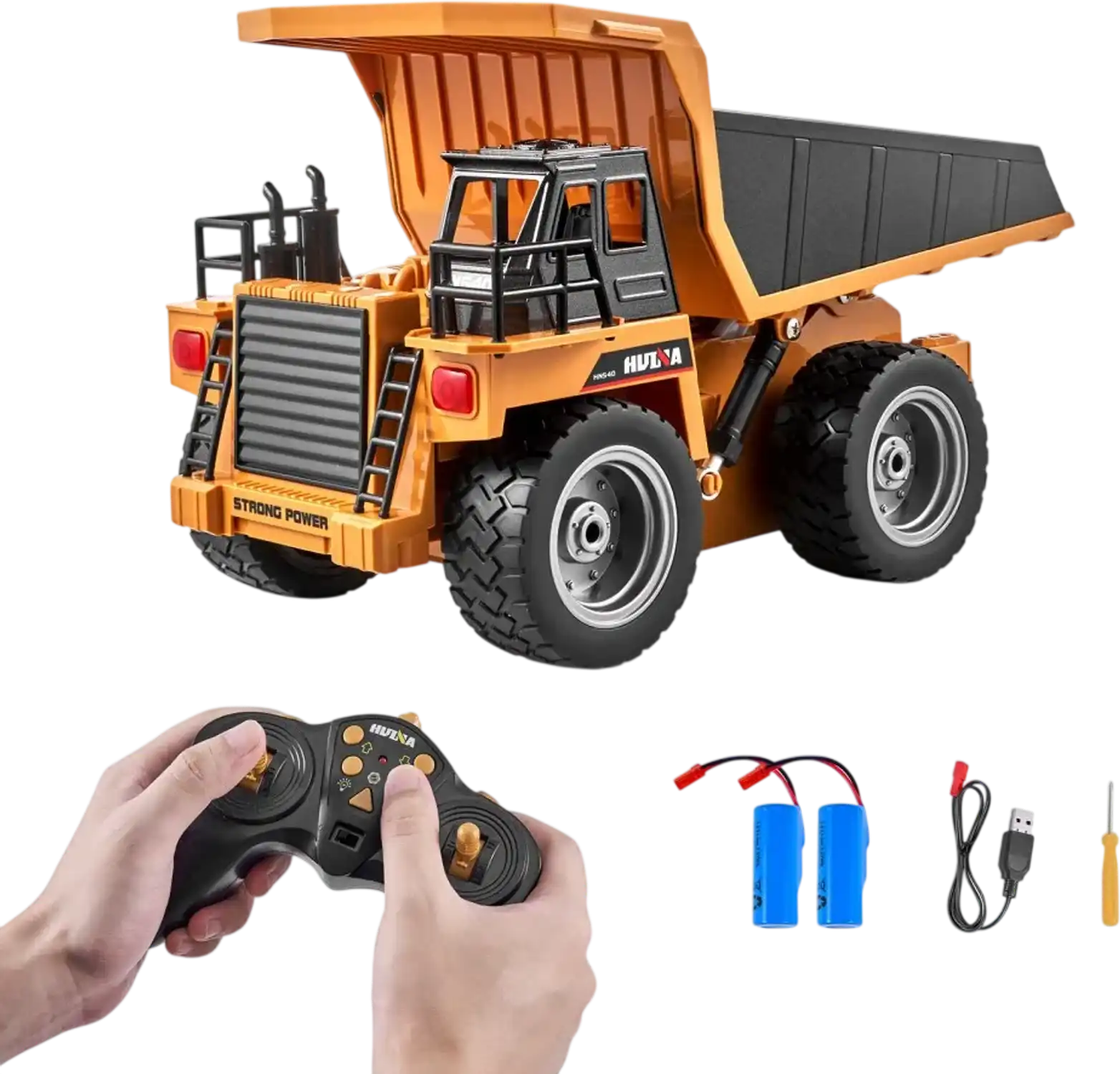 Vevor RC Dump Truck Toy 1:18 Scale 9-Channel 4WD Construction Vehicle New