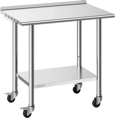 Vevor Prep Table Stainless Steel 24