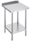 VEVOR 24 x 24 x 36 Inch Stainless Steel Work Table, Commercial Food Prep Worktable Heavy Duty Prep Worktable, Metal Work Table with Adjustable Height for Restaurant, Home and Hotel