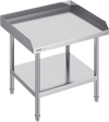 VEVOR Stainless Steel Work Table, 24 x 28 x 26 Inch Commercial Food Prep Worktable, 3-Sided Backsplash Heavy Duty Prep Worktable, Metal Work Table with Adjustable Height for Restaurant Home Hotel