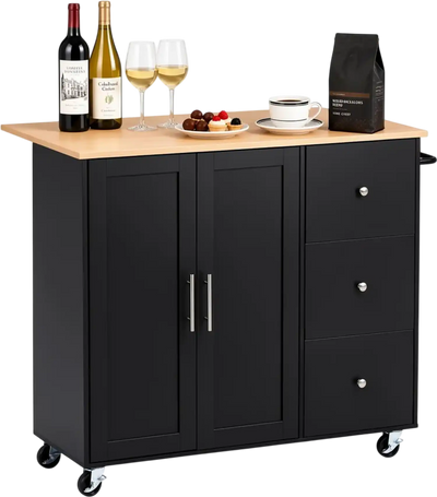 Vevor Kitchen Island Cart with Storage 42.4