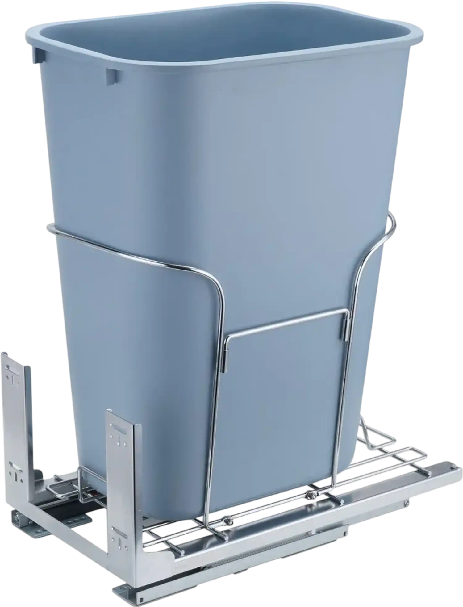 Vevor Pull-Out Trash Can 35L Soft-Close Single Bin Under-Mount Kitchen Waste Container New
