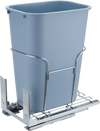 VEVOR Pull-Out Trash Can, 35L Single Bin, Under Mount Kitchen Waste Container with Slide, Handle and Door Mounting Kit, 110 lbs Load Capacity Heavy Duty Garbage Recycling Bin for Kitchen Cabinet, Sink