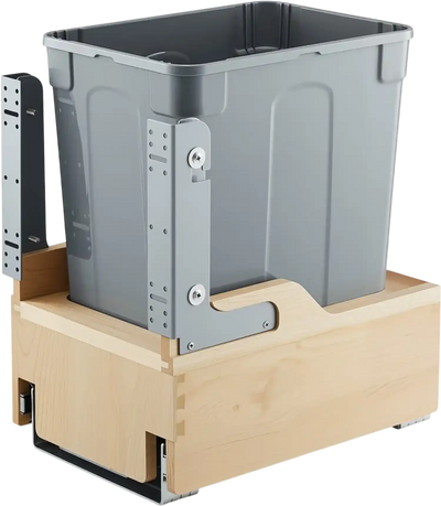 Vevor Pull Out Trash Can 35 Qt Under Cabinet Soft-Close Waste Container New