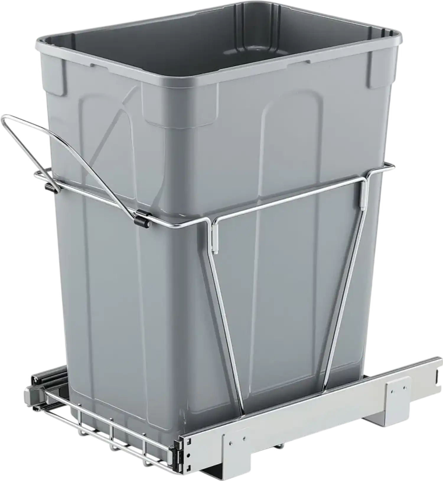 Vevor Pull-Out Trash Can 35 Qt Under Cabinet Waste Container New