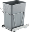 VEVOR Pullout Trash Can for Kitchen Cabinets, 35 QT Garbage Waste Recycling Bin, Under Mount Waste Container, with Heavy Duty Metal Full Extension Sliding System and Handle, for Sink, Under Counter
