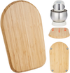 VEVOR Mixer Slider, Oval 14.5 x 9.4-inch, Appliance Slider Compatible with Tilt Head 4.5-5 Qt Stand Mixer, PTFE Feet, Kitchen Countertop Storage Mover Sliding Tray, Natural Wood