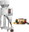 VEVOR Powder Filling Machine, 20-3000g (0.04 - 6.61lbs) Automatic Particle Dispenser, Stainless Steel, Smart Weighing Dispensing Filler w/ Foot Pedal, for Coffee Beans, Grains, Tea, Spices, Silver