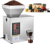 VEVOR Powder Filling Machine, 1-99.9g (0.002-0.22lbs) Automatic Particle Dispenser, High Accuracy, Stainless Steel, Intelligent Weighing Dispensing Filler for Coffee Beans, Grains, Tea, Spices, Silver