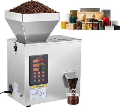 Vevor Powder Filling Machine Automatic Particle Dispenser 1-99.9 g Stainless Steel New