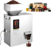 VEVOR Powder Filling Machine, 10-500g (0.02-1.1lbs) Automatic Particle Dispenser, High Accuracy, Stainless Steel, Intelligent Weighing Dispensing Filler for Coffee Beans, Grains, Tea, Spices, Silver